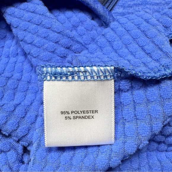 Peter Millar mens XL royal blue quarter zip golf pullover athletic travel wear - Picture 11 of 11